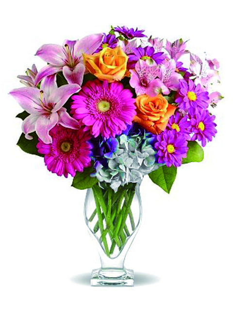 Bouquet di fiori misti colorati
